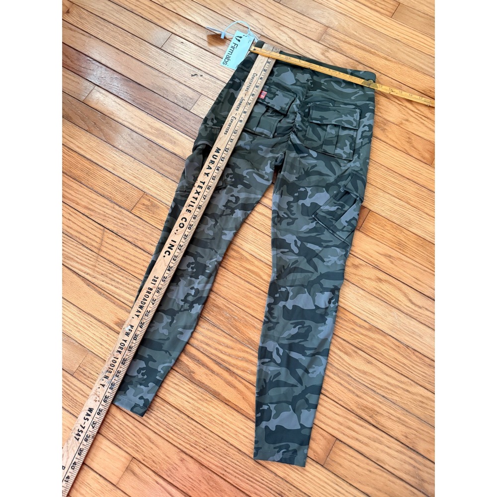 NWT Firmabs Camo Cargo Leggings Green Camouflage Scrunch Butt‎ Gym Pants - Picture 4 of 5